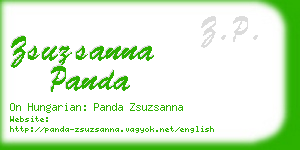 zsuzsanna panda business card